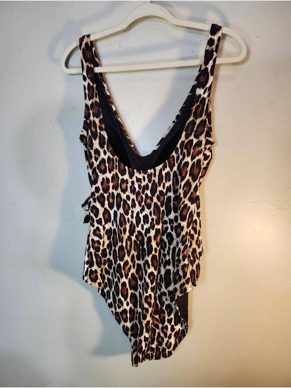 Tommy Bahama Black and Leopard Accent One-Piece - Picture 3 of 6